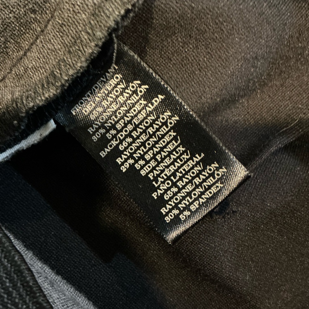 🩷 Ann Taylor Black and Gray Pencil Skirt Stretch - Size 6 (01185) - Picture 4 of 5